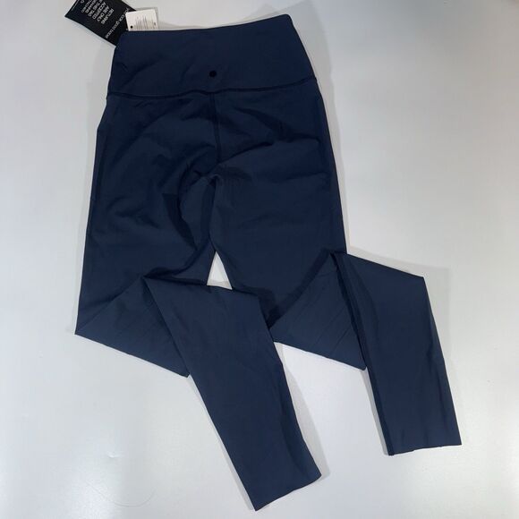 epoque evolution Orion Leggings Navy Blue Split Hem Women’s Size S - Picture 2 of 10